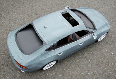 اتومبیل آئودی ساخته شده از کاغذ (عکس)