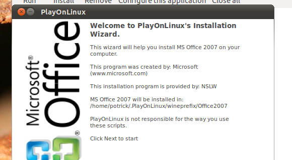 نصب Microsoft Office 2007  بر روی لینوکس