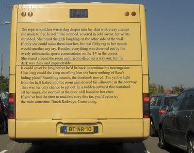 تبلیغات جالب بر روی اتوبوس های شهری