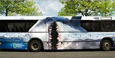 تبلیغات جالب بر روی اتوبوس های شهری