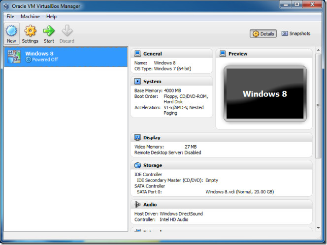 آموزش نصب ویندوز 8 در VirtualBox