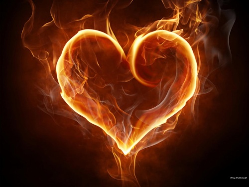 تصاویری زیبا قلب های آتشین عاشقانه