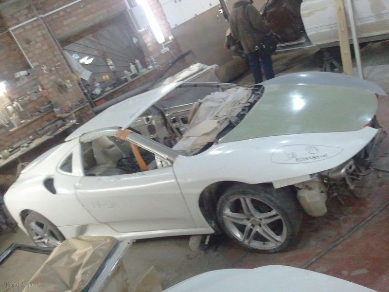 ساخت فراری f_403 لیموزین از پژو 406 قدیمی