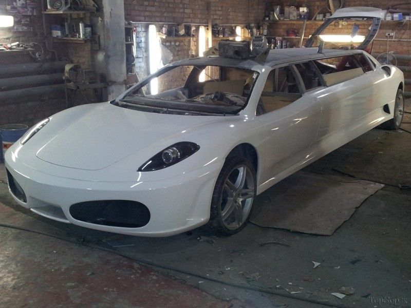 ساخت فراری f_403 لیموزین از پژو 406 قدیمی