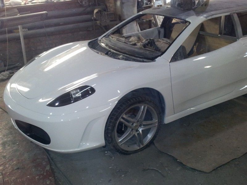 ساخت فراری f_403 لیموزین از پژو 406 قدیمی