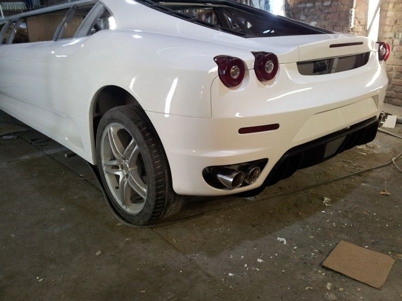 ساخت فراری f_403 لیموزین از پژو 406 قدیمی