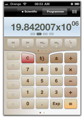 ماشین حساب حرفه ای Calcuccino Scientific Calculator 2.0.0 رای آیفون