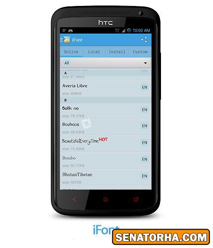 دانلود iFont - نرم افزار موبایل تغییر فونت