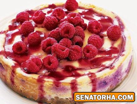 طرز تهیه کیک و پنیر و تمشک