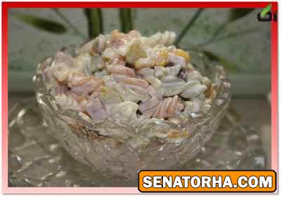 سالاد ماكاروني با کالباس