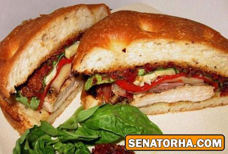 ساندویچ مرغ با سماق