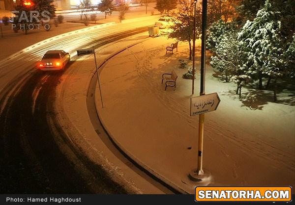 عکس های زیبا ودیدنی از بارش برف در تبریز