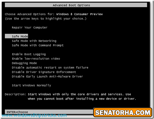 روش ورود به سیف مود ویندوز   7 - 8 - xp  -  safe mode windows nt- 2000
