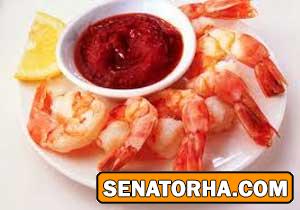 بنیه میگو پفی با سس تارتار