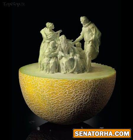 هنرمندی های جالب با میوه  ها وسبزیجات