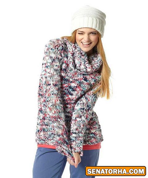 طرح های جدید لباس بافتنی زنانه