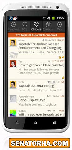 دانلود نرم افزار دسترسی به انجمن ها توسط موبایل (اندروید)  Tapatalk 2.4 Android