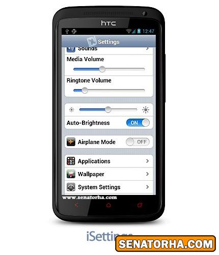 دانلود iSettings - نرم افزار موبایل تنظیمات به سبک iPhone