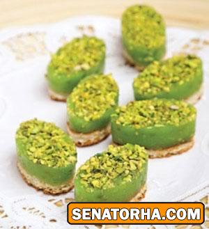 طرز تهیه حلوای پسته