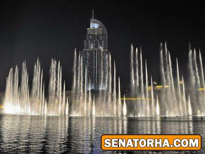 تصویر بسیار زیبا از رقص آب موزیکال در دبی