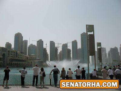 تصویر بسیار زیبا از رقص آب موزیکال در دبی