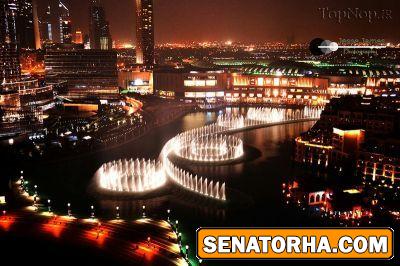 تصویر بسیار زیبا از رقص آب موزیکال در دبی