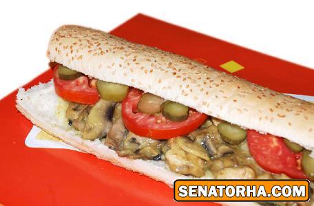 ساندویچ فیله مرغ با پنیر