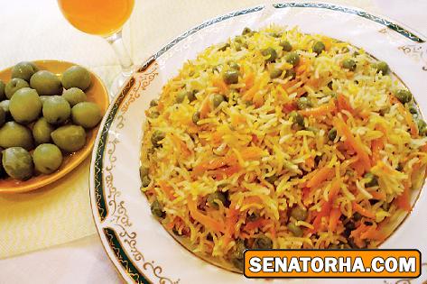 پلو نخود فرنگی پلو نخود فرنگی