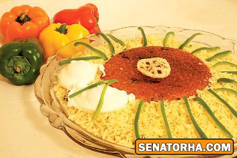 فلفل پلو با تخم مرغ فلفل پلو با تخم مرغ