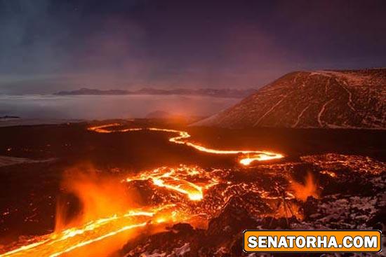 عکسهای زیبا و دیدنی از فوران آتشفشان تولباچیک