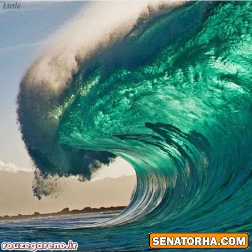 زیبایی امواج غول پیکر
