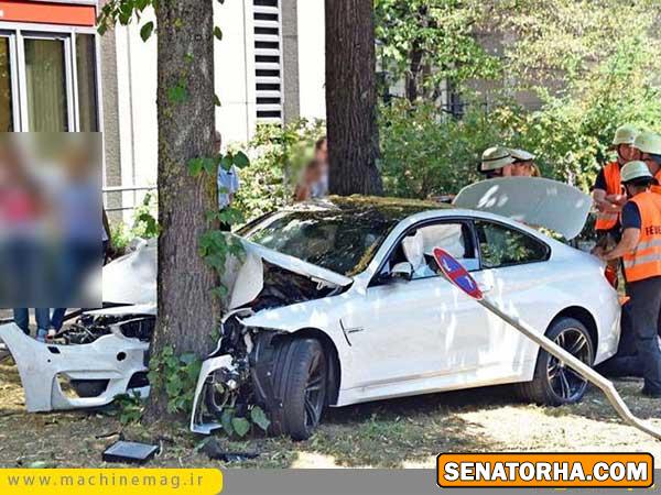 اولین تصادف ب ام و m4 در جهان