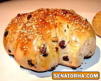 طرز پخت نان گردویی