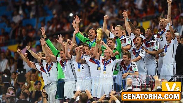 تصاویر جشن قهرمانی آلمان ها در جام جهانی ۲۰۱۴ برزیل