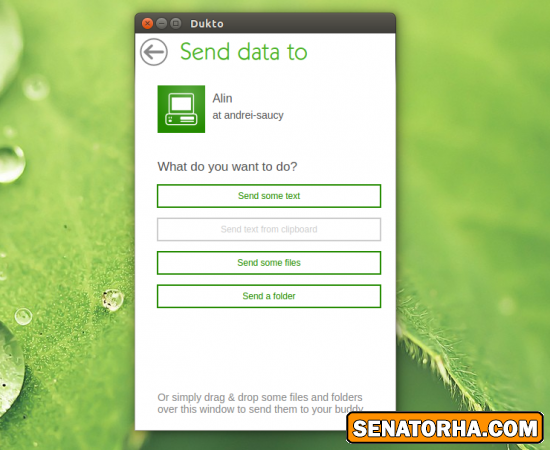 Dukto ابزاری برای انتقال فایل در شبکه محلی
