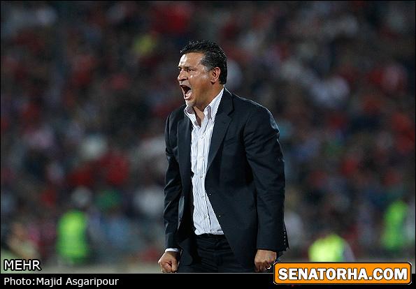 عصبانیت علی دایی در بازی با تراکتور