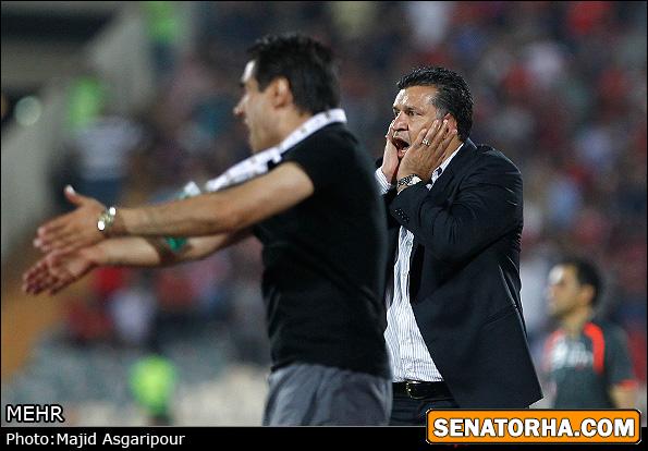 عصبانیت علی دایی در بازی با تراکتور