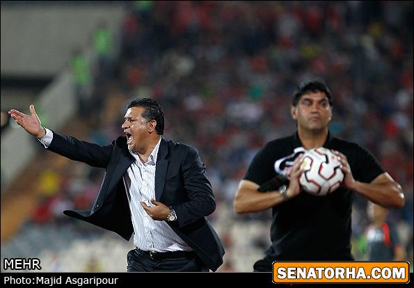 عصبانیت علی دایی در بازی با تراکتور