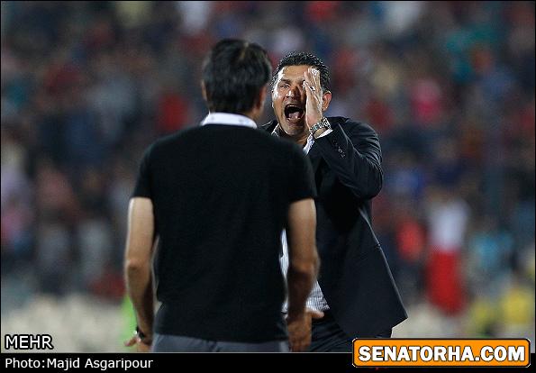 عصبانیت علی دایی در بازی با تراکتور