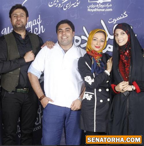 عکس  نفیسه روشن و همسرش