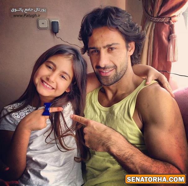 عکس فرهاد مجیدی و دخترش