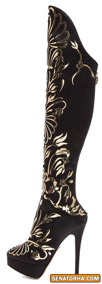 مدل﻿ چکمه بالای زانو ی شیک و زیبا زنانه مدل 2015