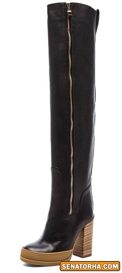 مدل﻿ چکمه بالای زانو ی شیک و زیبا زنانه مدل 2015