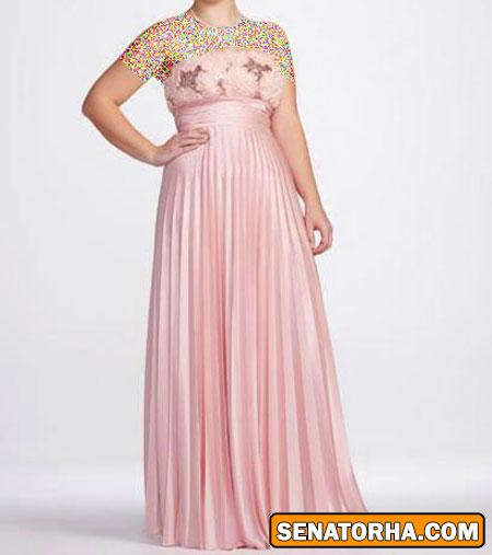 مدل لباس شب جدید برای خانم های چاق