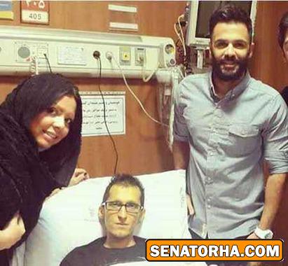 عکس گریه نامزد ؟! مرتضی پاشایی در مراسم تشییع وی