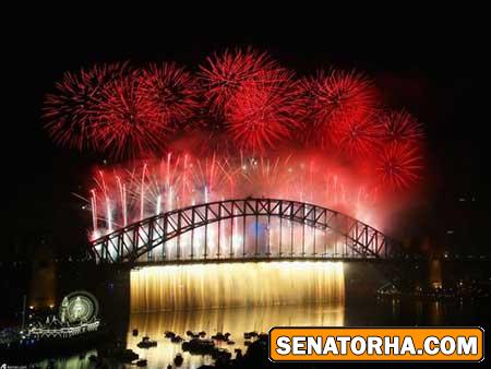 مراسم اغاز سال ۲۰۱۵ در شهرهای مختلف جهان