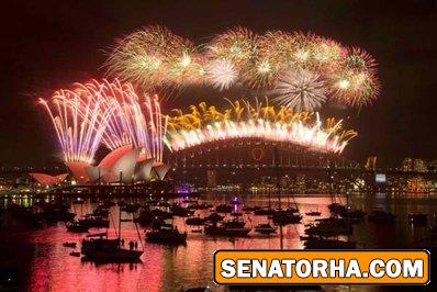 مراسم اغاز سال ۲۰۱۵ در شهرهای مختلف جهان