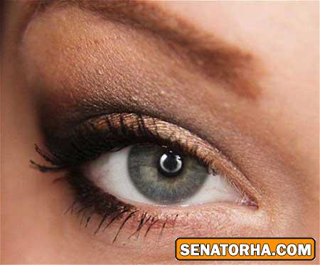 عکسهای مدل آرایش چشم با تم زمستانی
