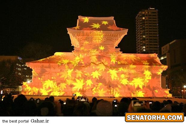 تصاویری جالب از جشنواره آتش و یخ در کشور ژاپن
