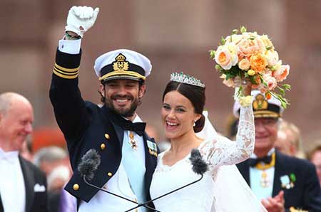 ازدواج پرنس فیلیپ شاهزاده سوئدی با سوفیا هلک ویسک- مدل سابق